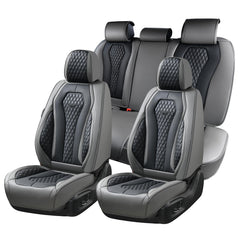 Coverado full-set front seat covers in black for a premium, protected cabin.