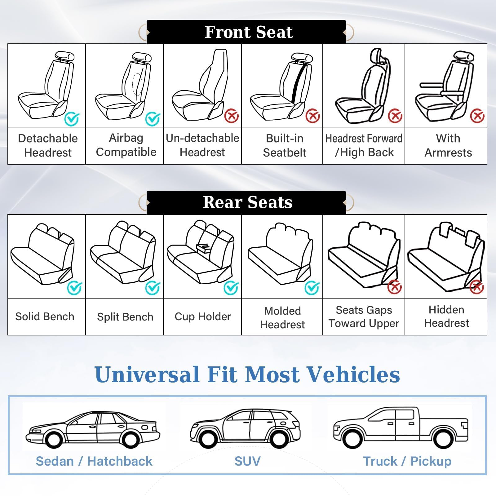 Coverado headrest-covers enable easy headrest adjustment while maintaining safety.