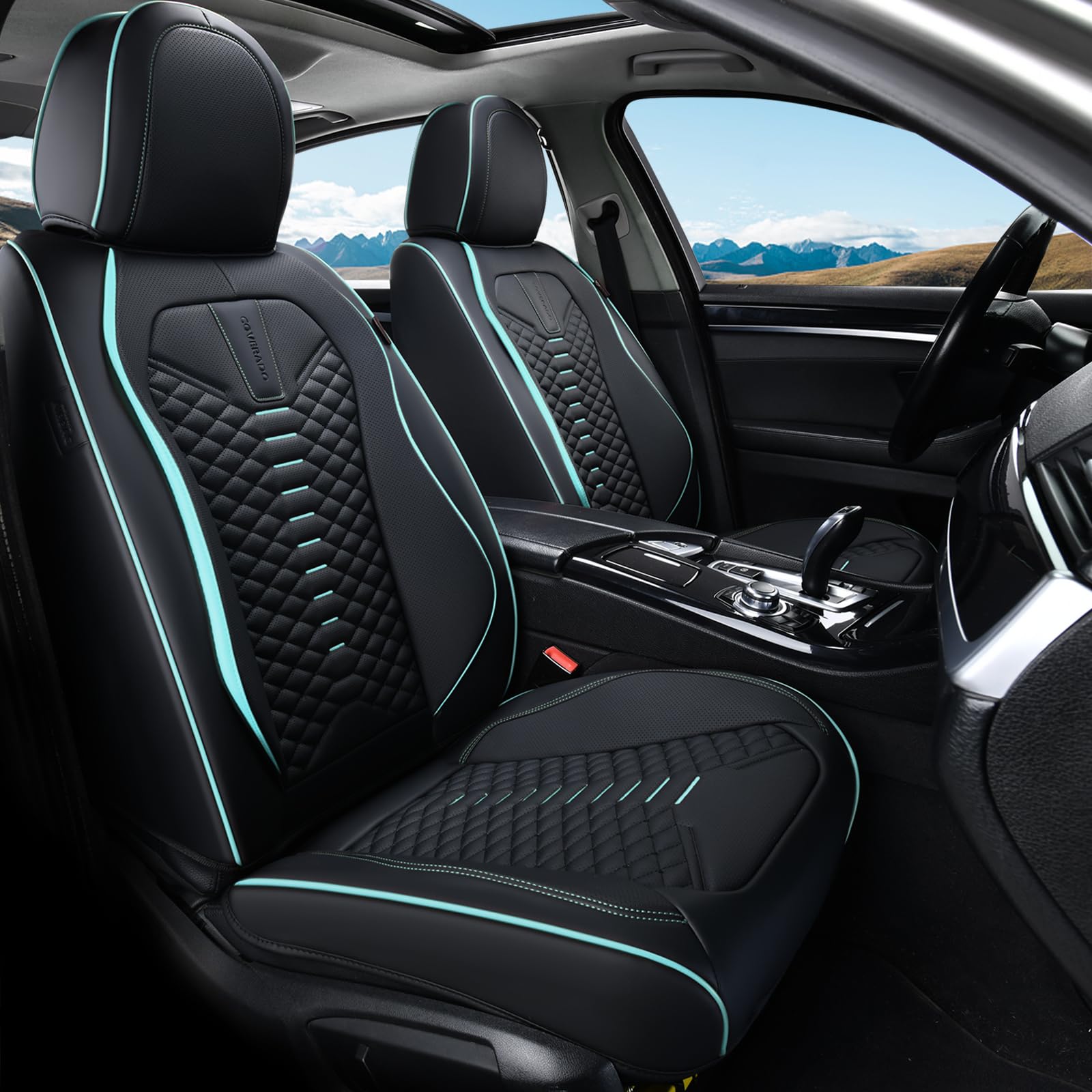 Coverado leather seat cover back seat set—full protection for rear passengers