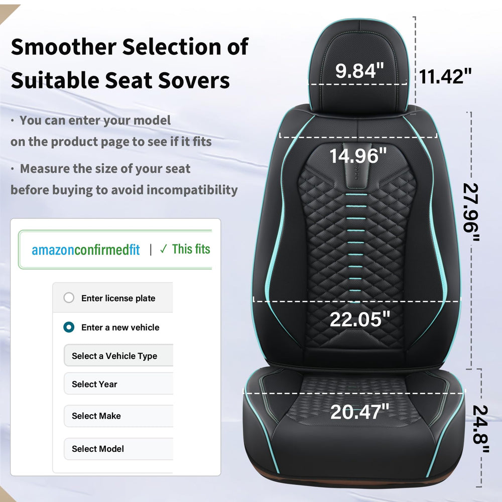 Coverado leather seat cover durable faux leather—long-lasting performance