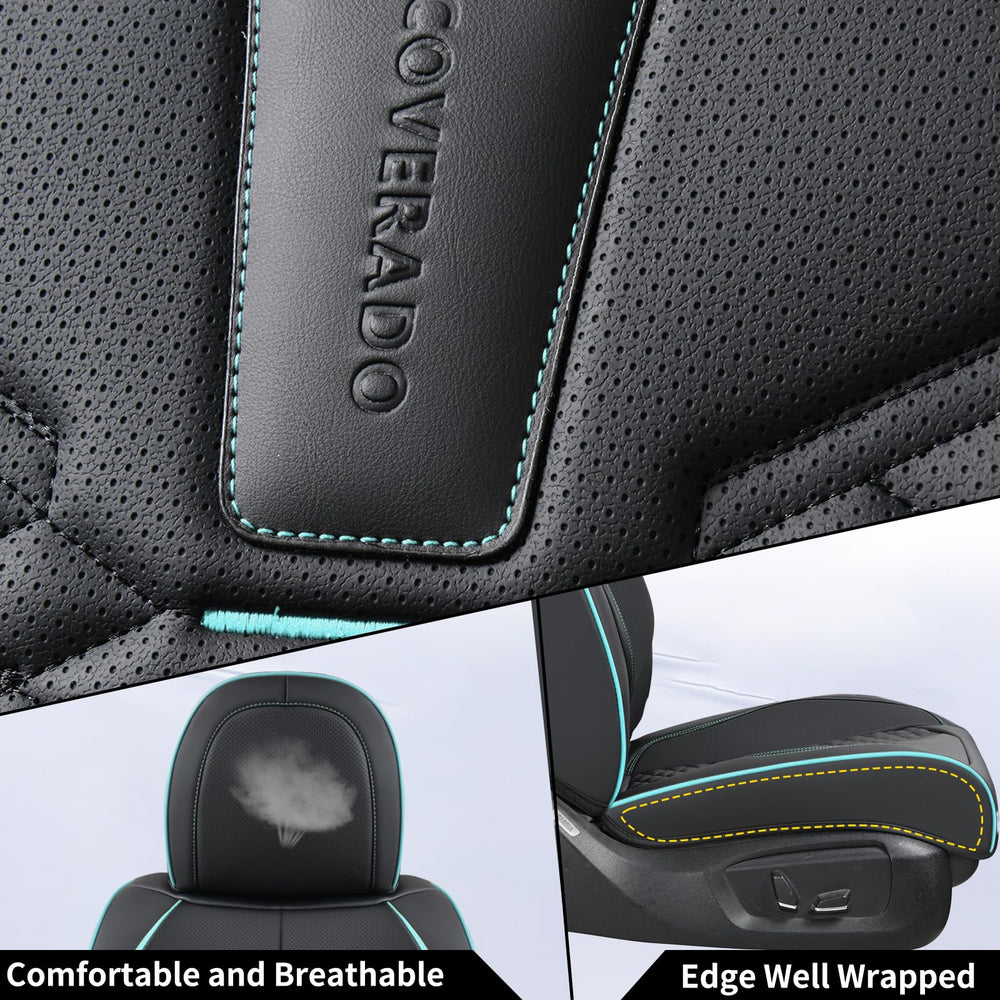 Coverado leather seat cover universal fit—3D modeled for many vehicle types