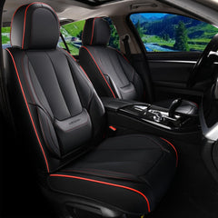 Coverado leather seat covers front-right with luxurious feel and spill resistance