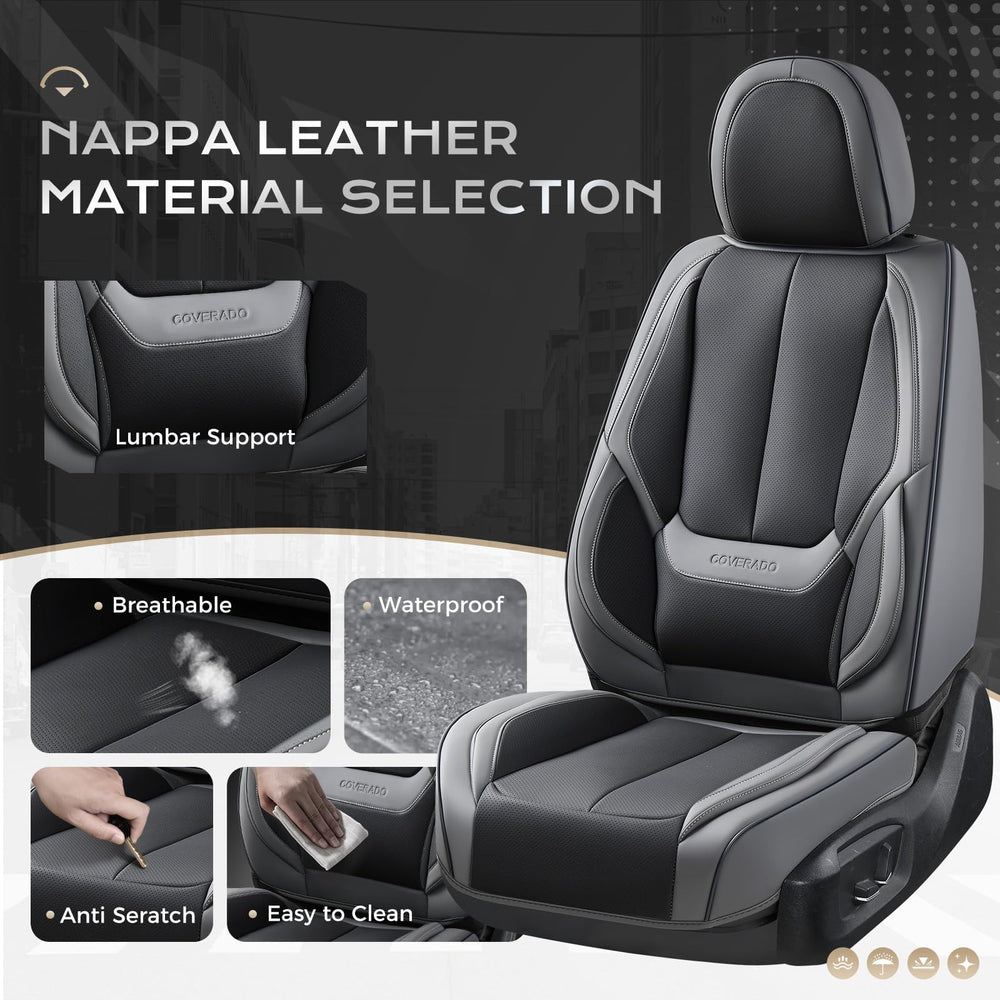 Coverado lumbar-support design visible on the seat cover