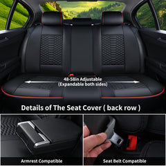 Coverado Nappa leather front seat covers deliver premium feel and easy maintenance