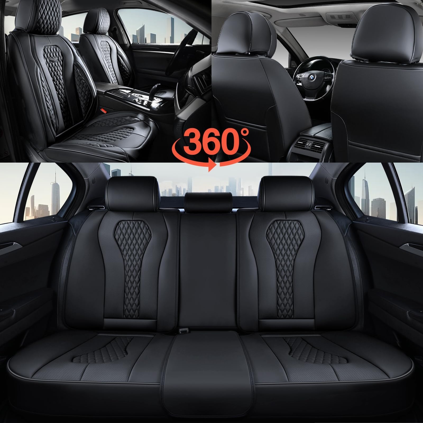Coverado pack includes front and rear seat covers with a detailed manual