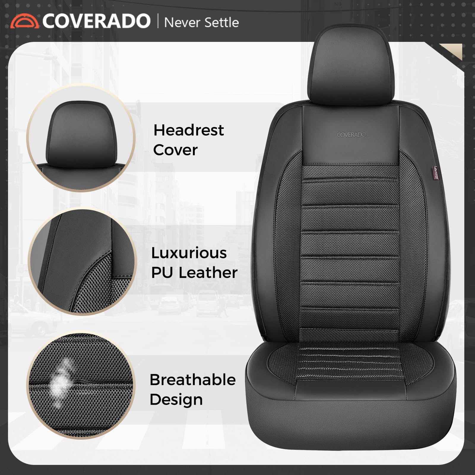 Coverado pet protection guards seats from scratches and messes.