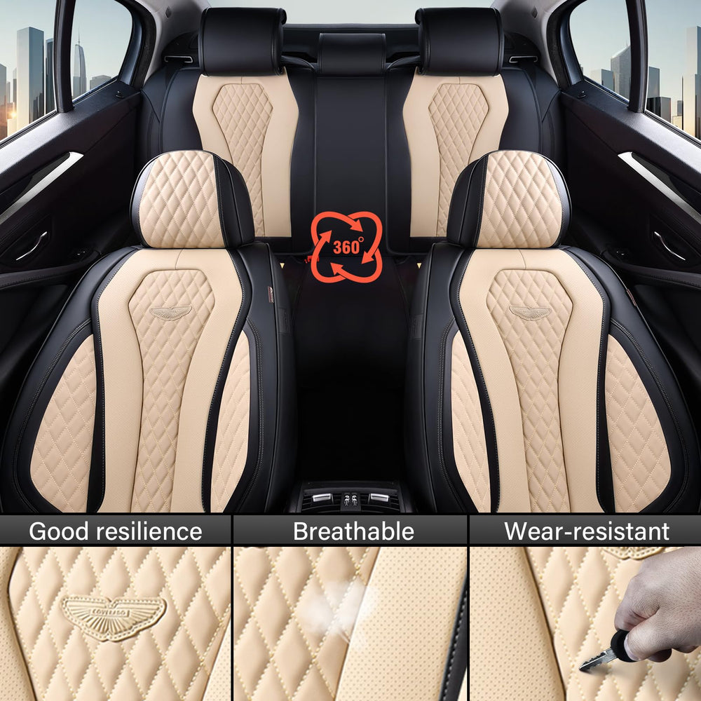 Close-up texture of porous Nappa leather from Coverado for a premium feel.