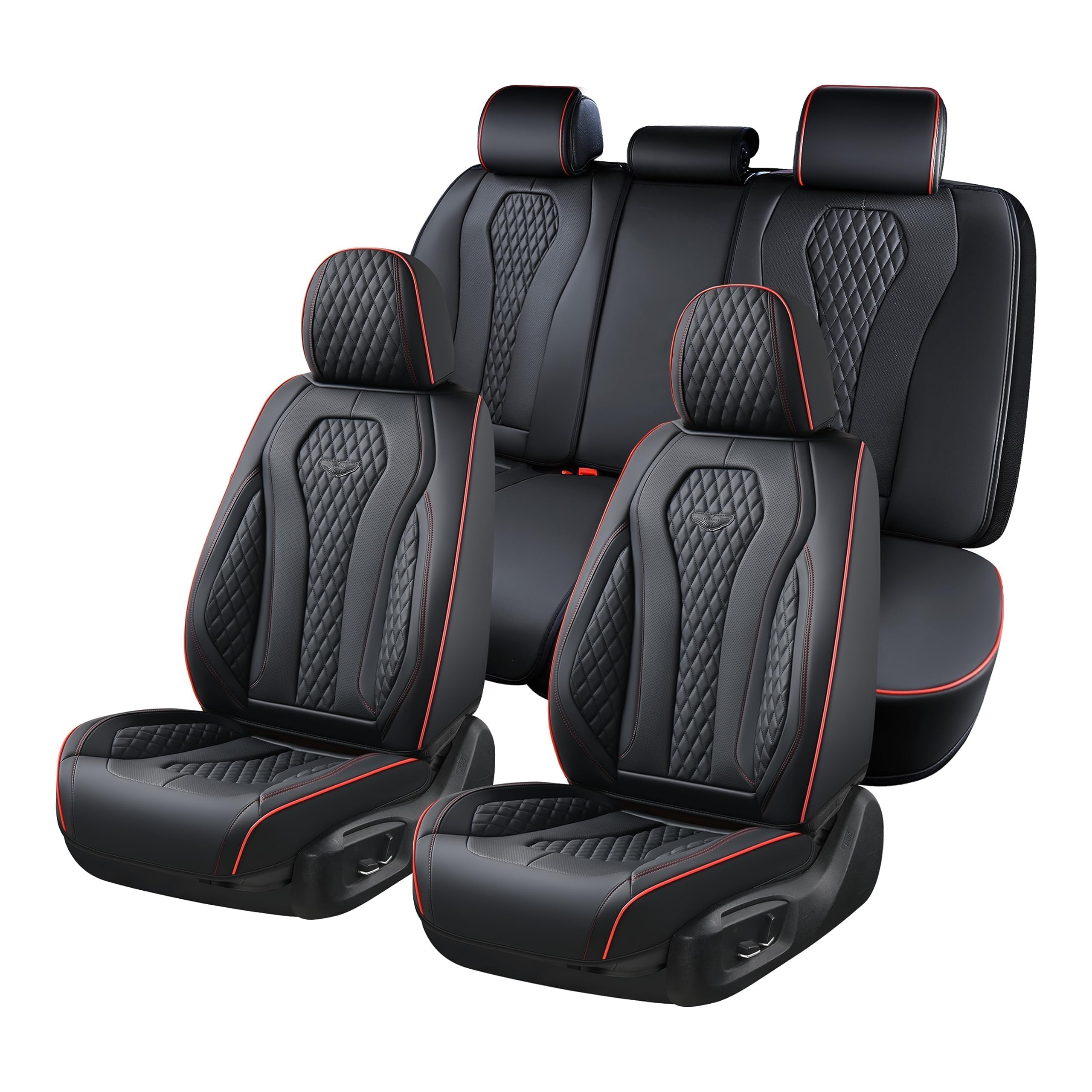 Coverado premium leather front seats offering luxury protection and durable comfort