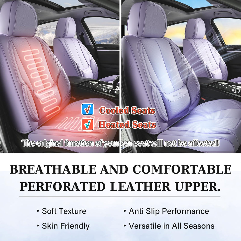 Coverado purple color finish adds a bold interior accent.
