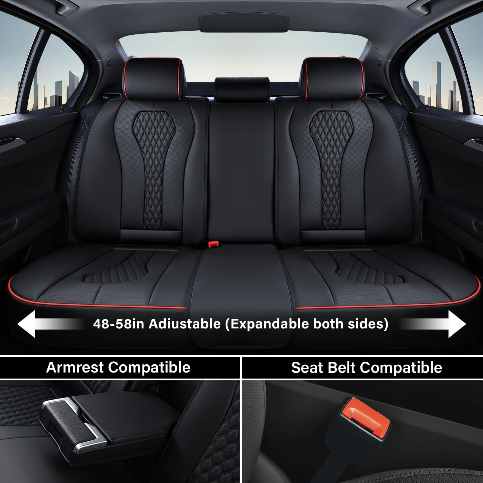 Coverado rear seat 3-piece set preserves seating comfort with secure fit.