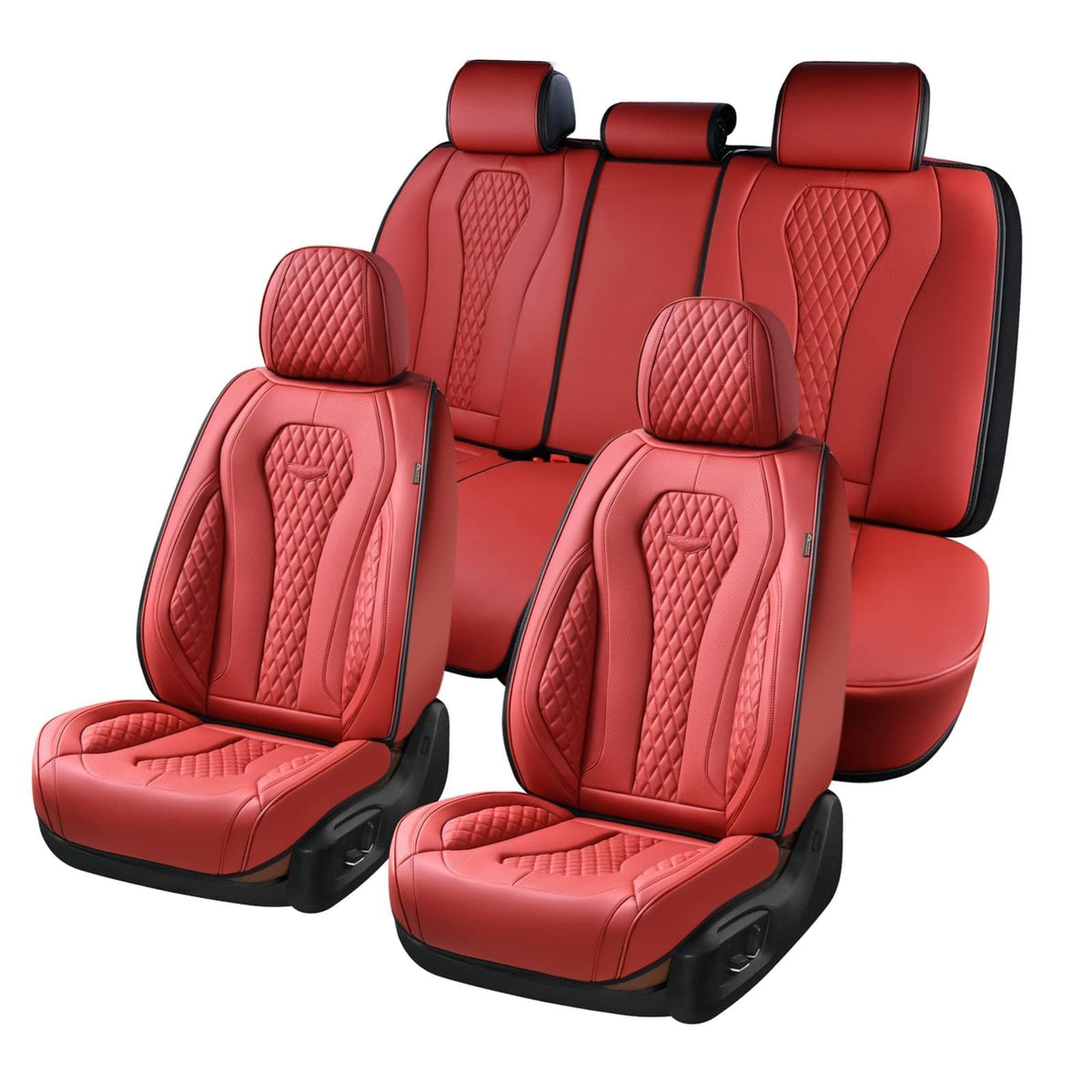 Coverado red front seat cover offering premium protection and style
