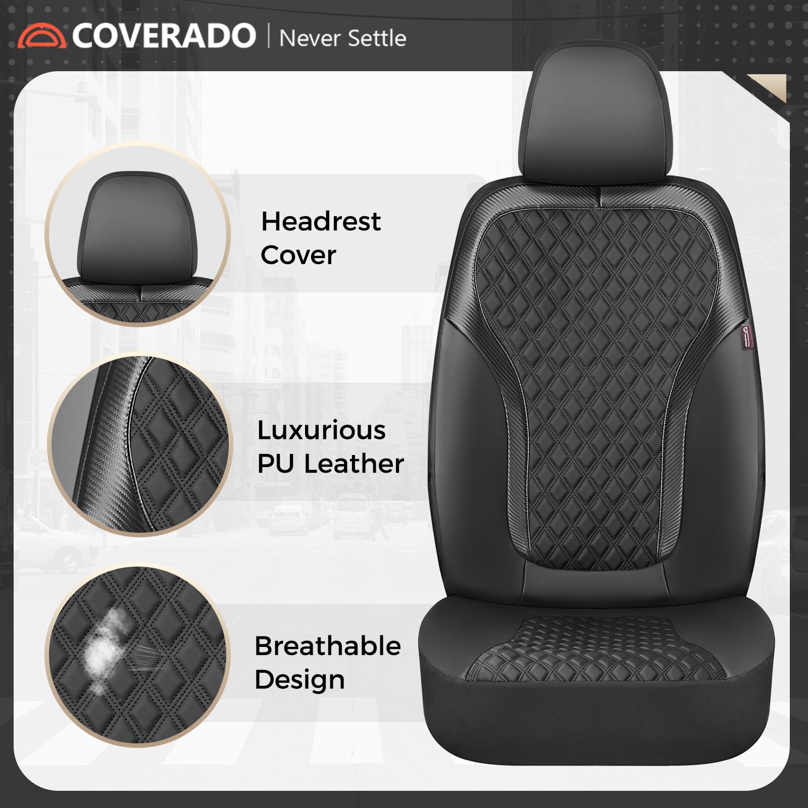 Coverado universal-fit design fits most vehicles for versatile protection.