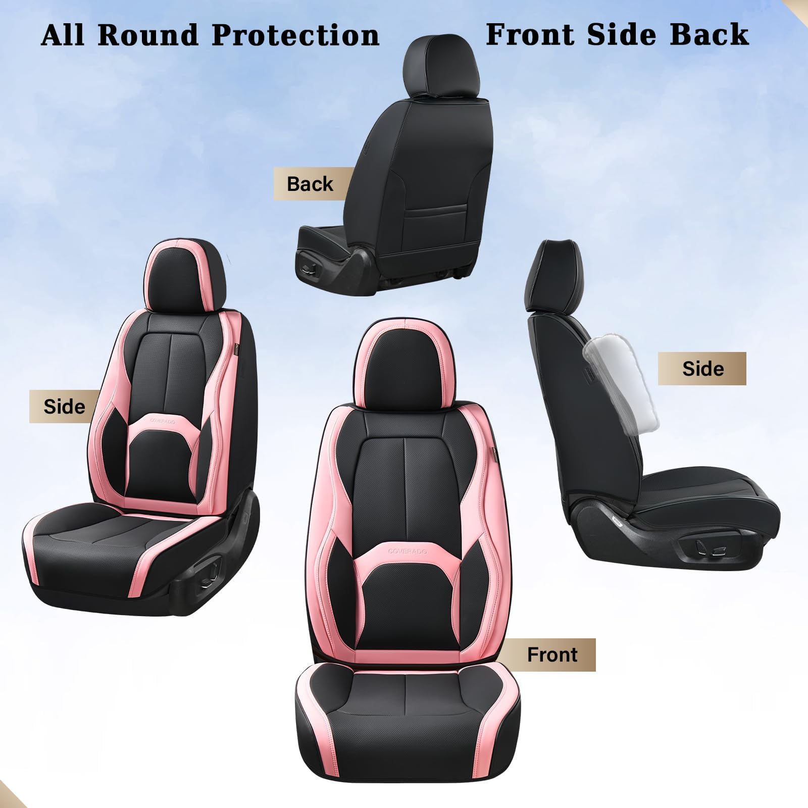 Coverado durable padding adds comfort during long drives.