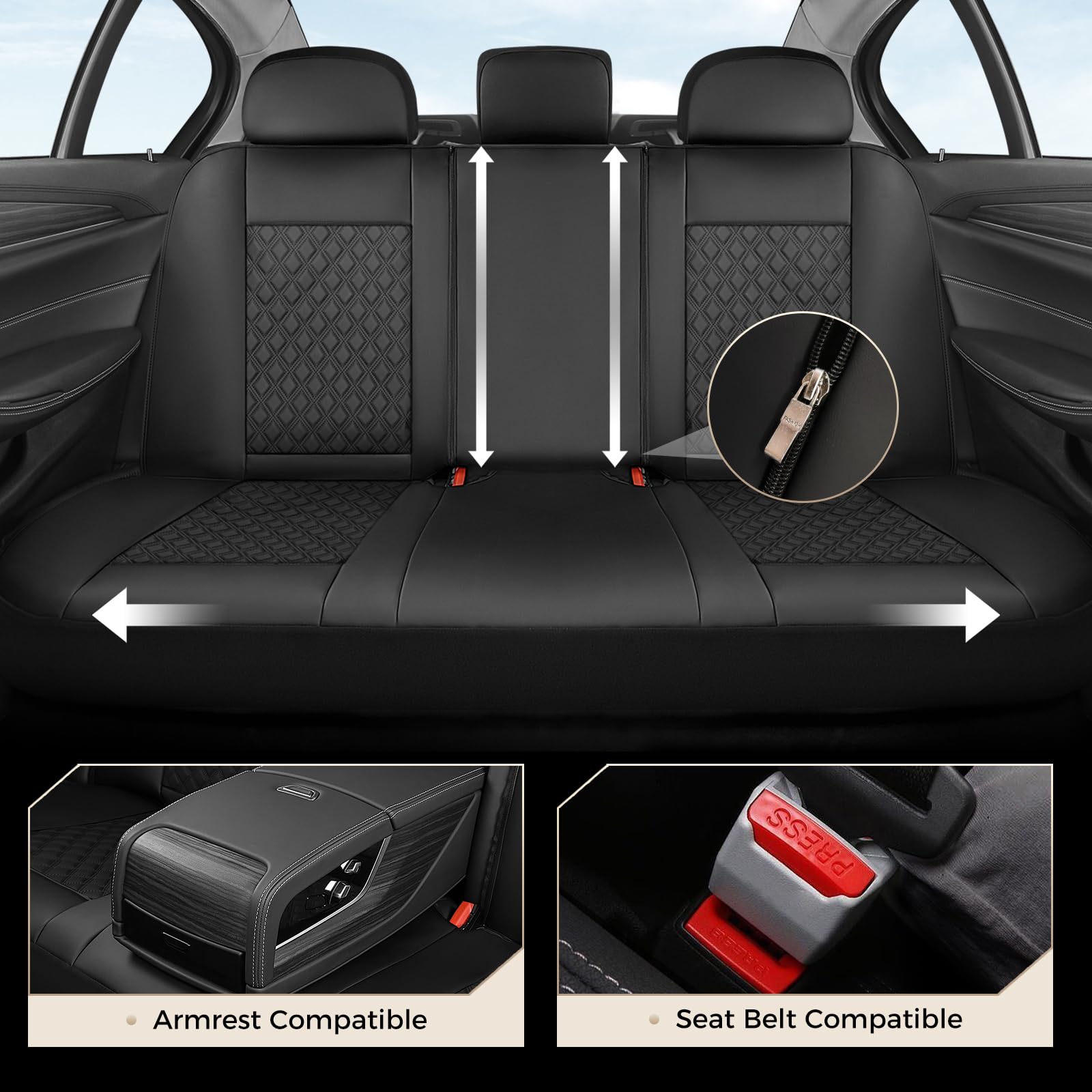 Coverado waterproof protection keeps seats dry after spills.