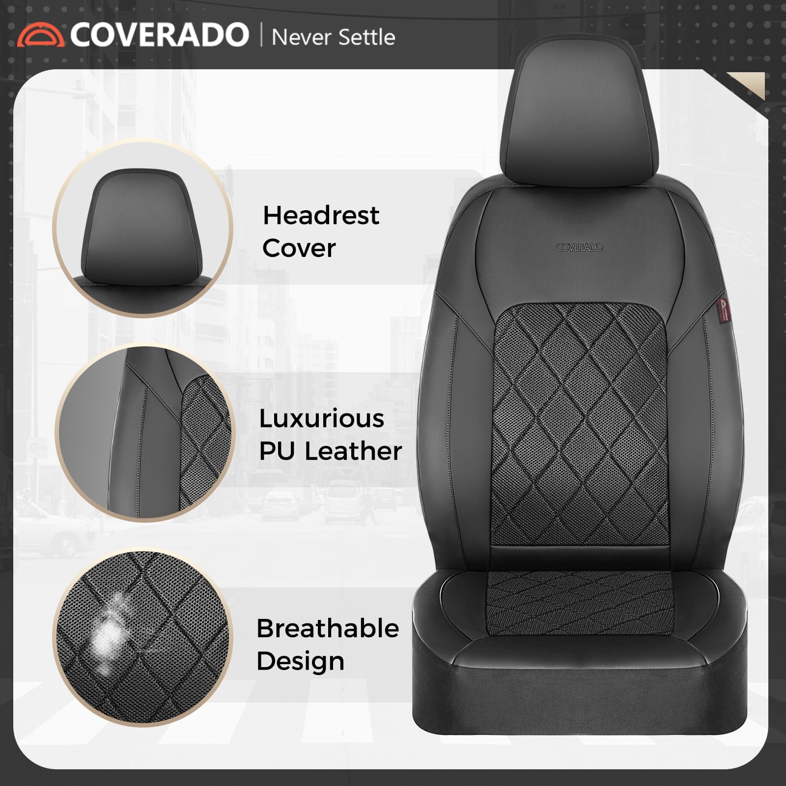Coverado mesh-breathable-panel highlights airflow for all-day comfort.