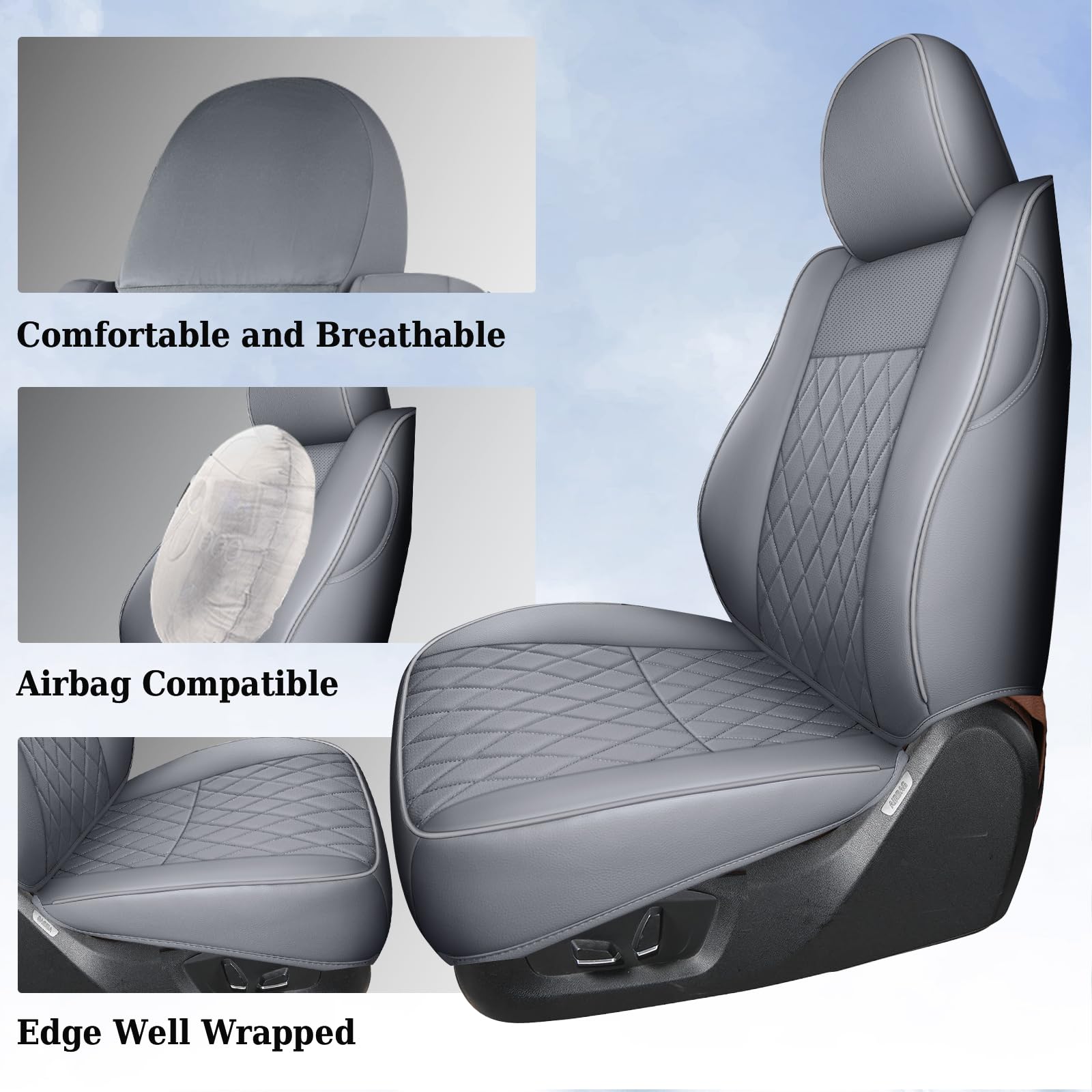 Wipe-clean surface on Coverado Tacoma seat covers after a spill.