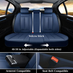 Coverado universal-fit car seat covers fit most vehicles for quick upgrading.