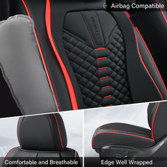Coverado universal-fit car seat covers adaptable to most vehicles