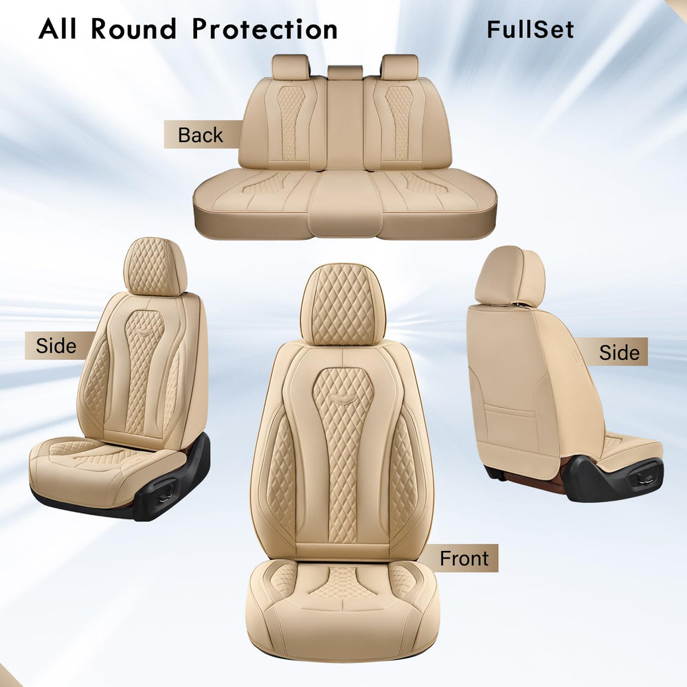 Coverado universal fit seat cover fits most vehicles without hindering functions