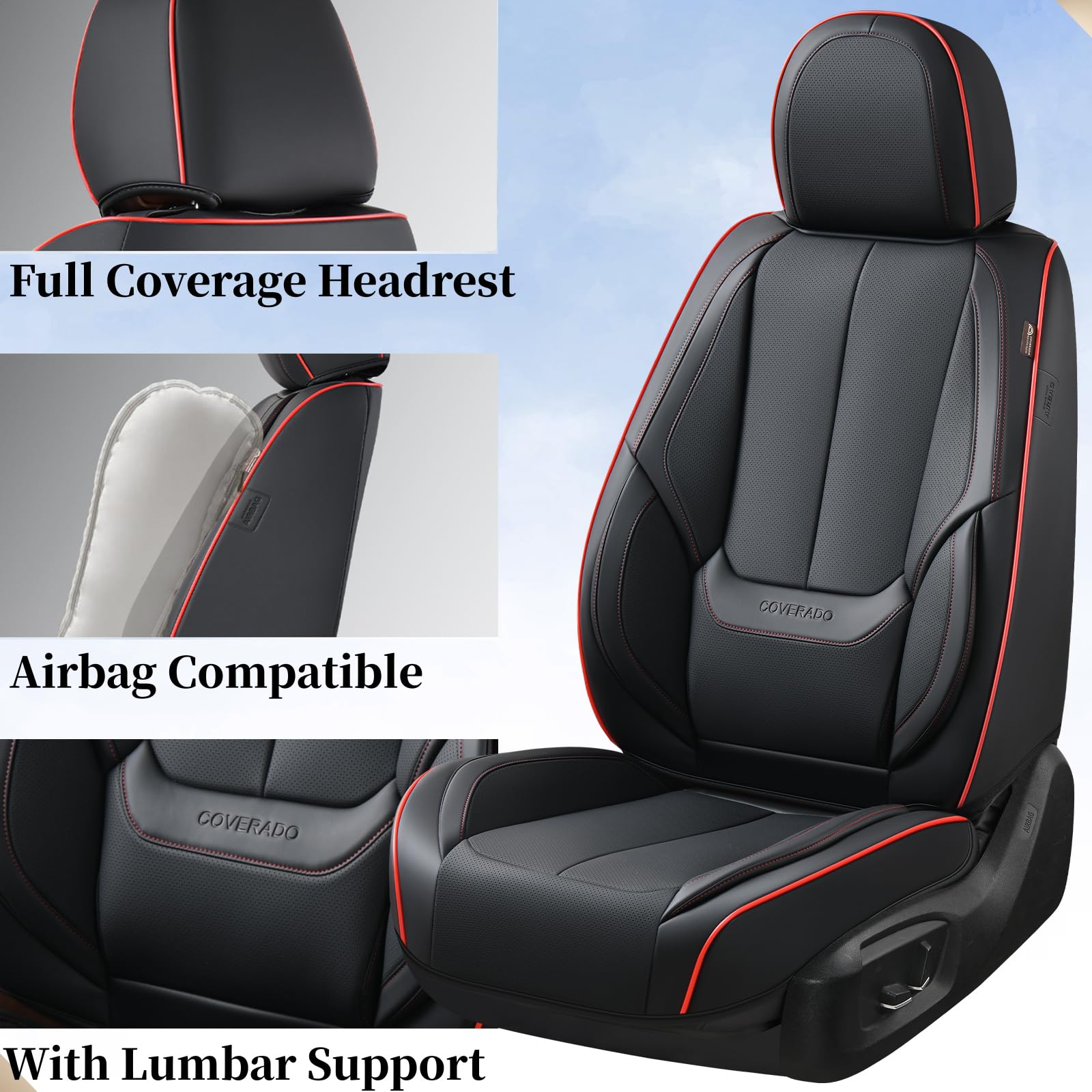 Coverado waterproof breathable leather texture showcases protection and touch