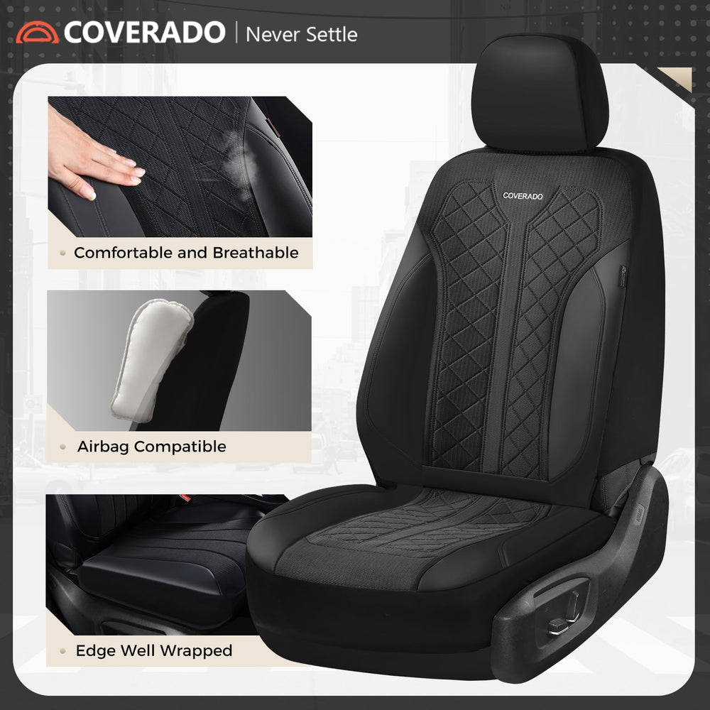 Close-up of Coverado waterproof leather and breathable mesh showing durability and comfort.
