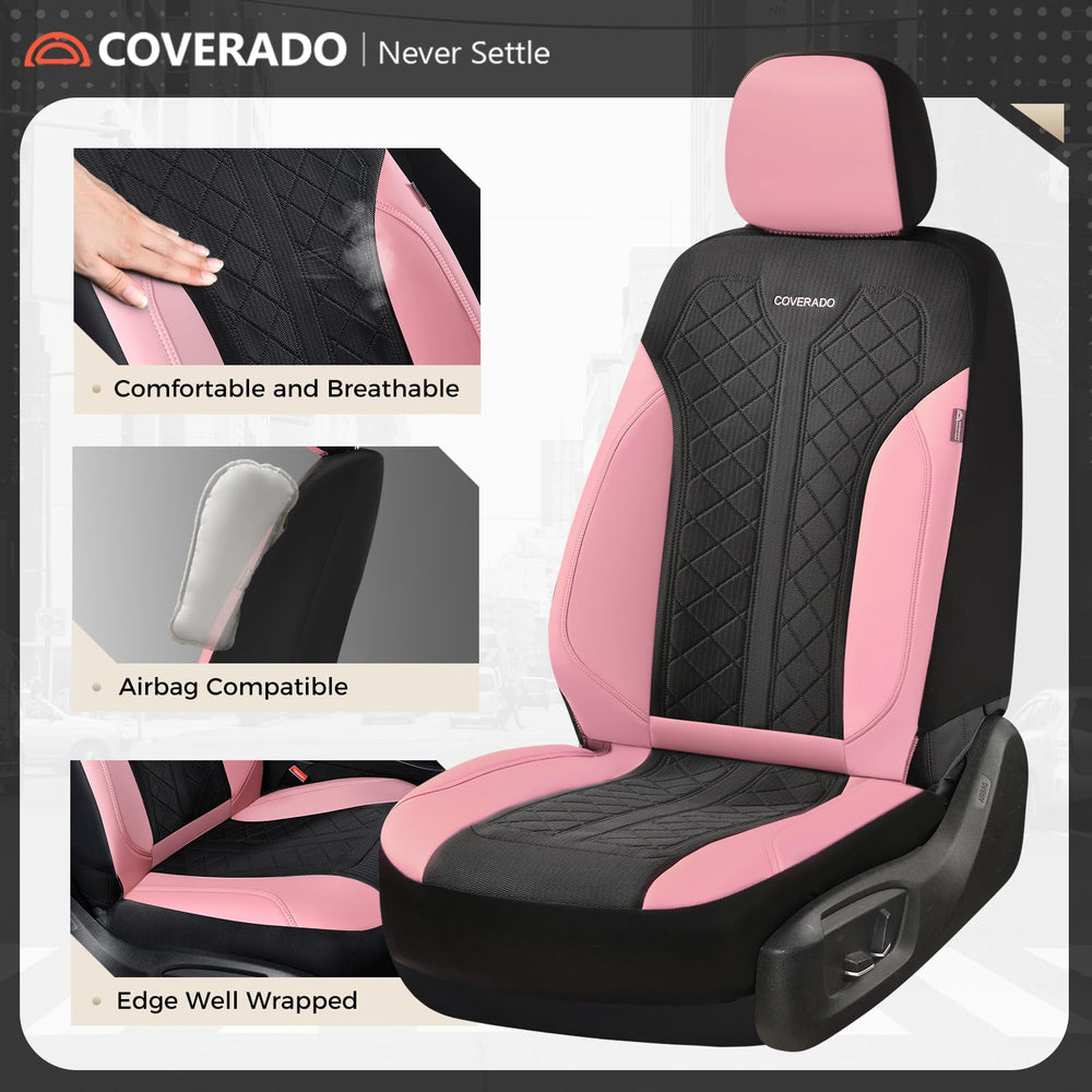 Coverado waterproof leather texture close-up shows spill resistance and easy wipe-clean