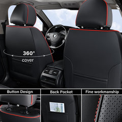 Coverado waterproof Nappa leather seat covers shield seats from spills