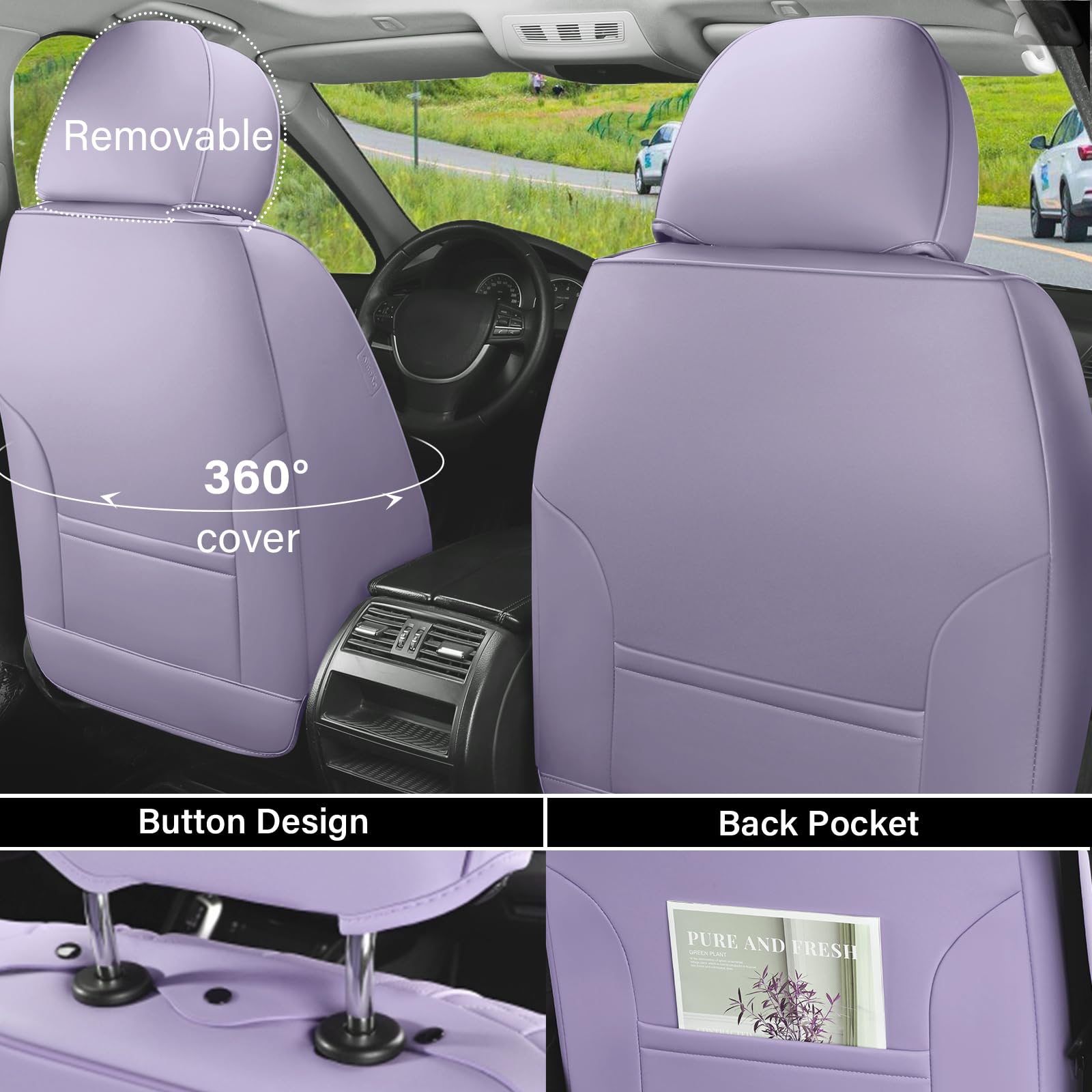 Coverado waterproof seat cover keeps upholstery dry during spills and pet messes.