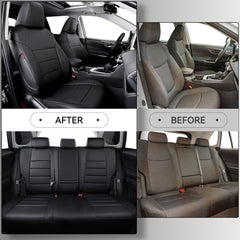 Coverdream Corolla Cross leather seat covers waterproof layer demonstrates spill protection