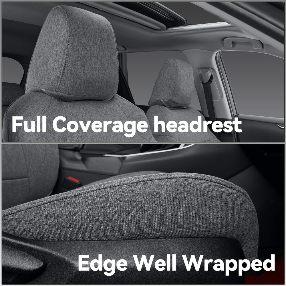 Coverdream custom-fit Rav4 seat covers provide precise, glove-like tailoring for lasting comfort.