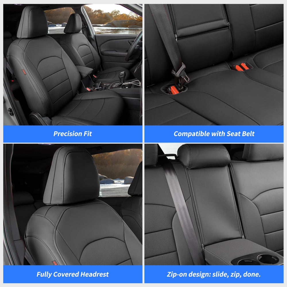 Easy wipe-clean surface for Coverdream Forester seat covers after trips.