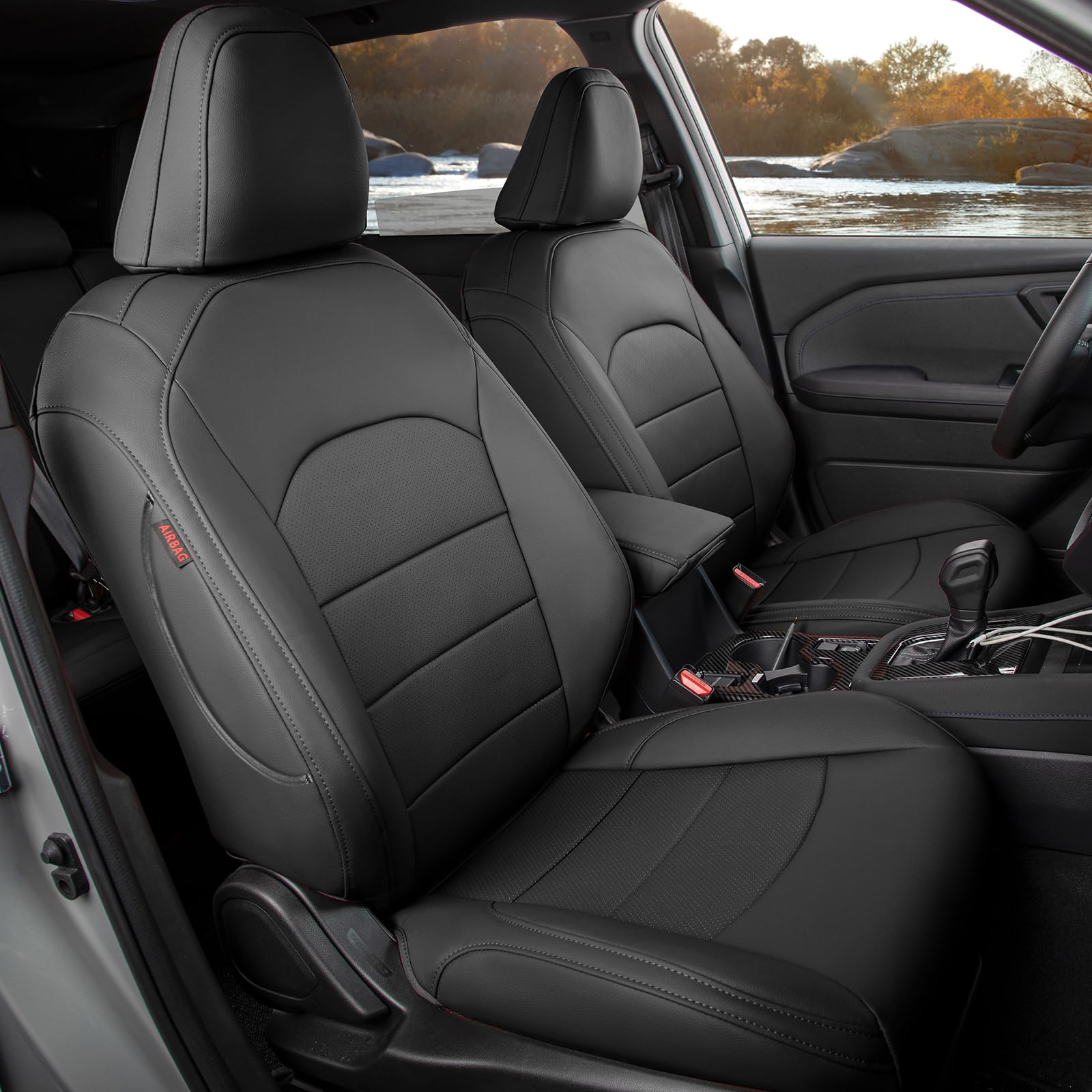 Coverdream Forester full seat cover set protects front and rear seats for Forester.