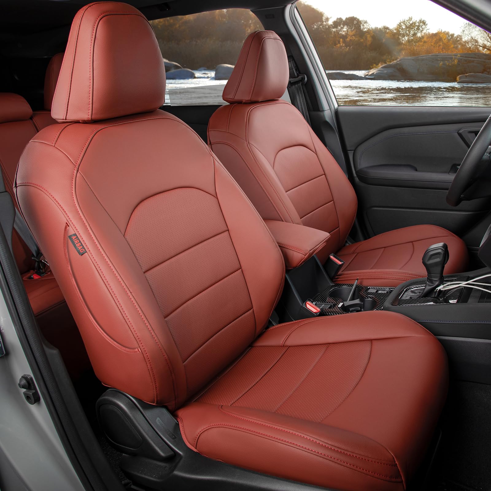 Coverdream Forester full-set front view seat covers, glove-like fit for 2025 Forester.