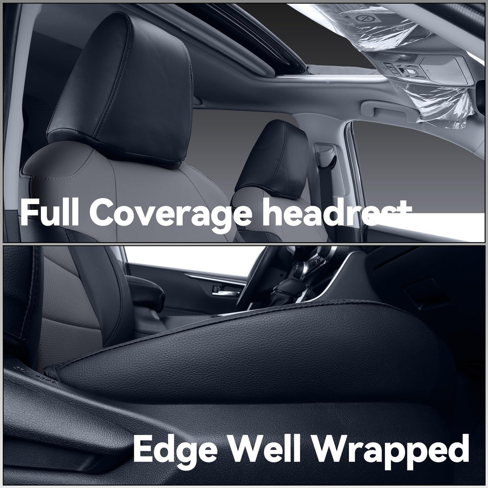 Easy-clean Rav4 seat covers by Coverdream wipe down quickly with a damp cloth.