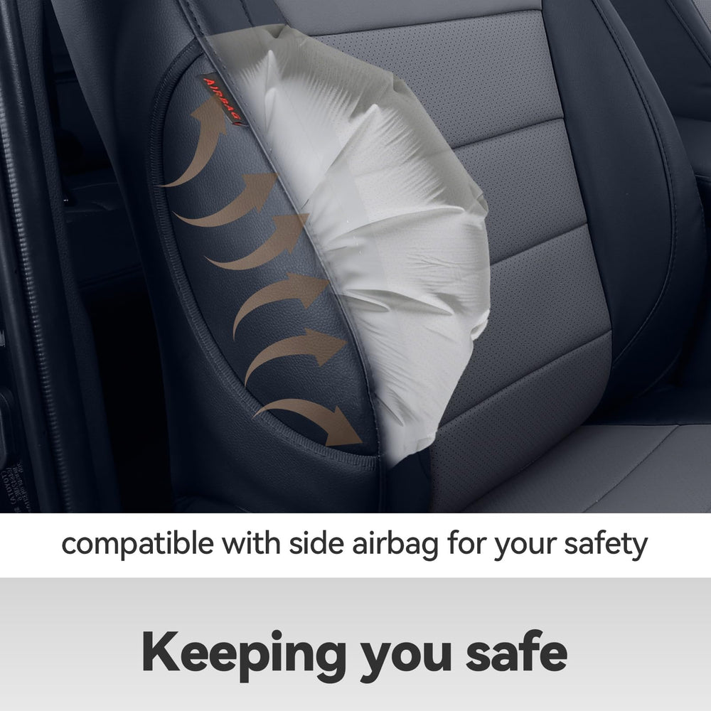 Luxurious faux leather by Coverdream Rav4 complements interior design while staying durable.