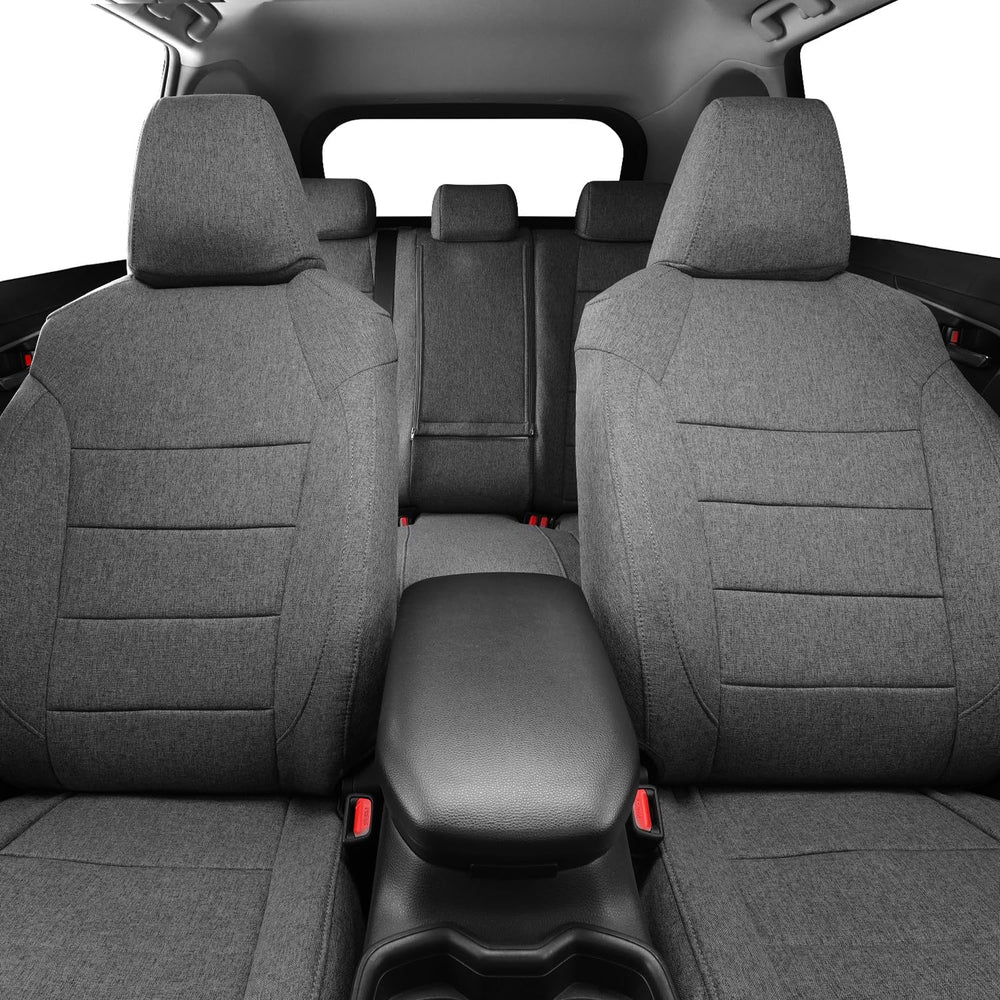 coverdream RAV4 PHEV factory-styled stitching gray mirrors original interior