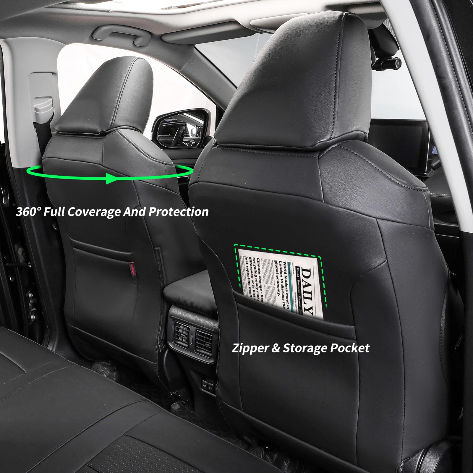 coverdream RAV4 seat cover front-right adds premium look and spill resistance
