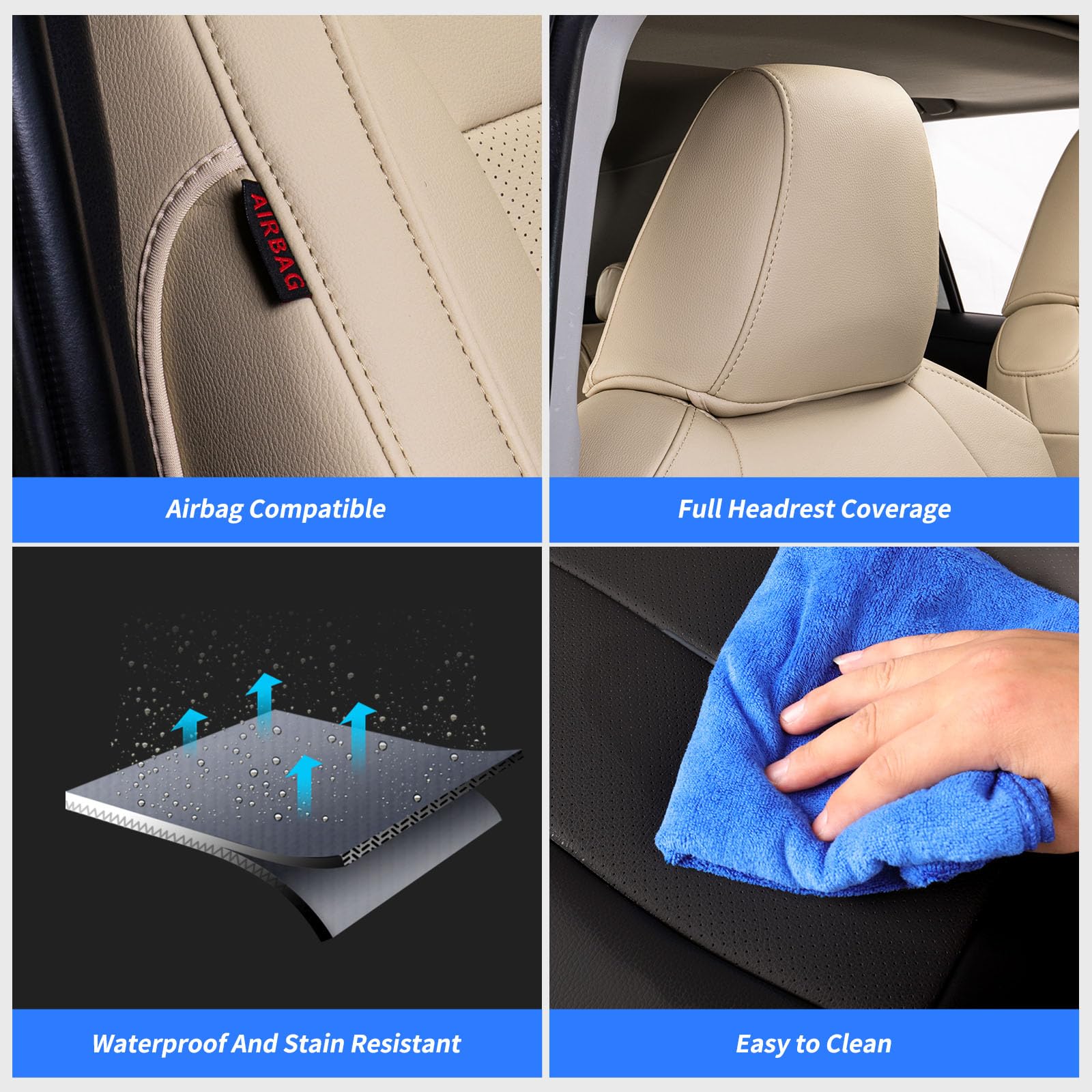 front seat-back pocket on Rav4 seat covers for extra storage