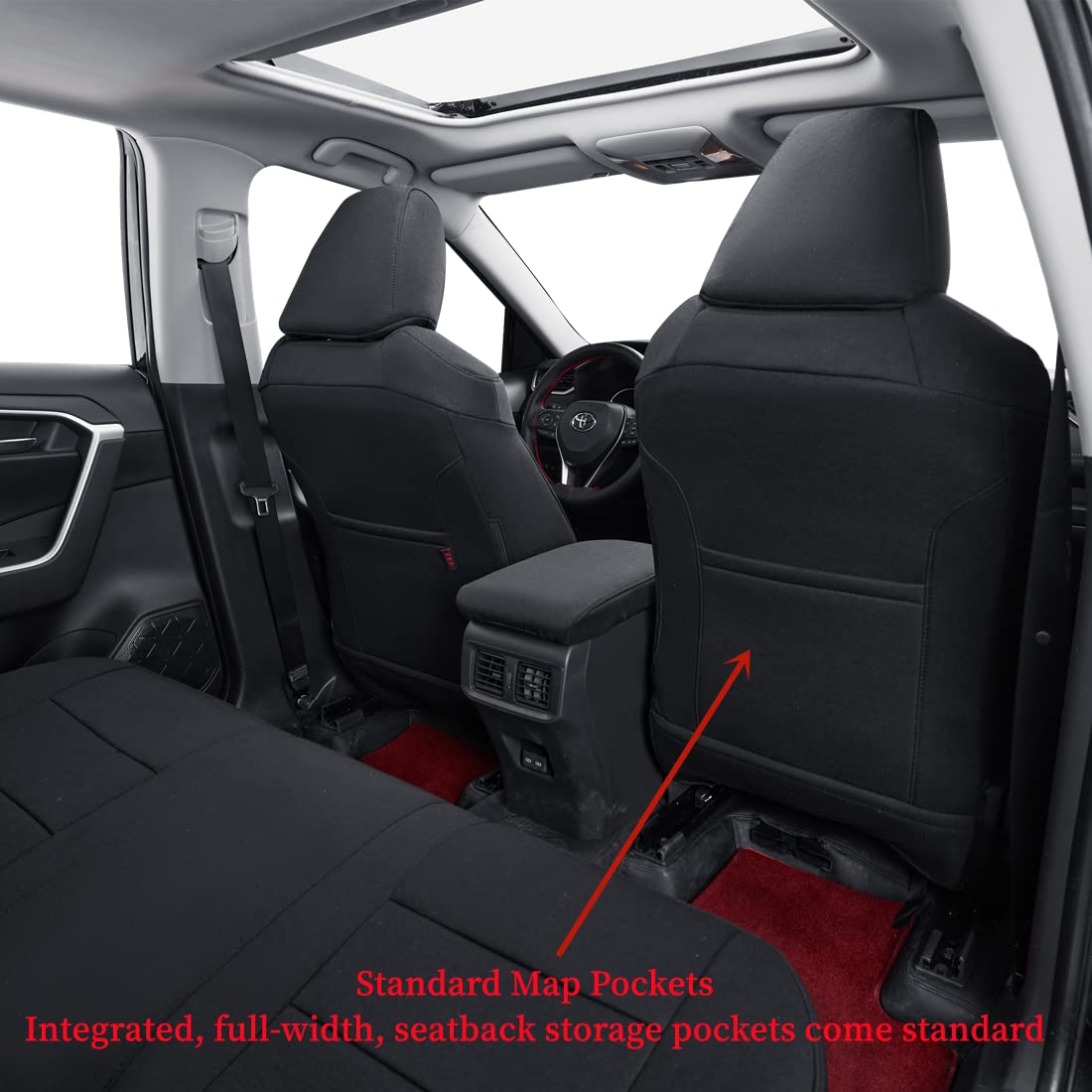 Coverdream Rav4 factory-fit seat cover for a seamless interior upgrade.
