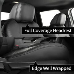 Coverdream Tacoma seat covers full set on front and rear seats for complete protection