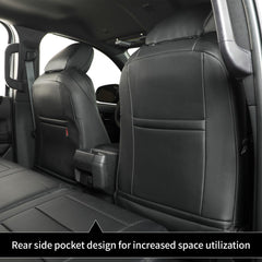 Coverdream Tacoma seat covers rear seat close-up highlights waterproof surface and seams