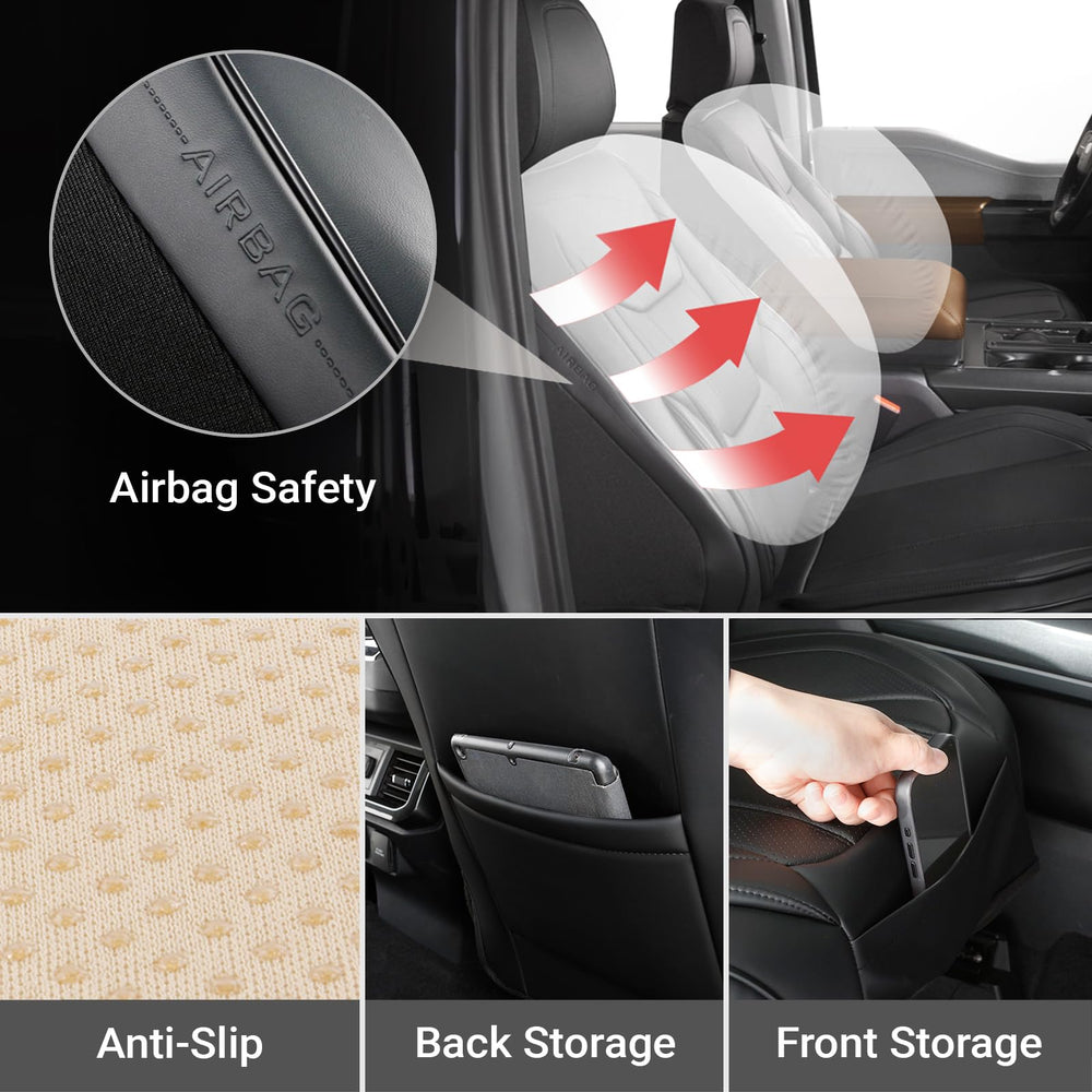 Coverland easy-install front seat cover with tool-free setup.