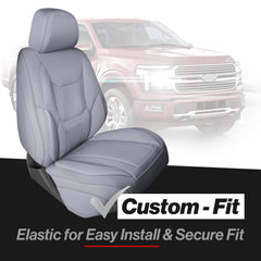 Coverland Ford F-150 front seat cover memory foam support for comfort.