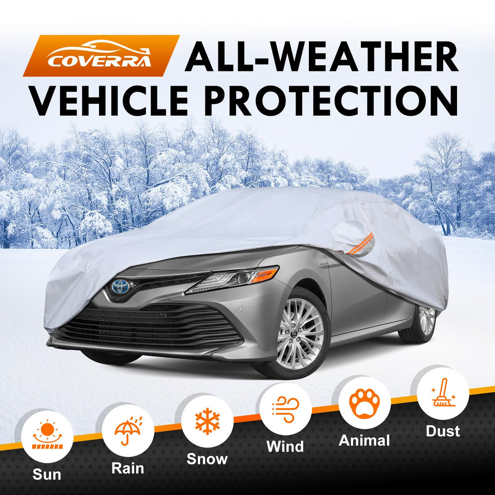 Coverra Toyota Camry car cover waterproof fabric for rain.