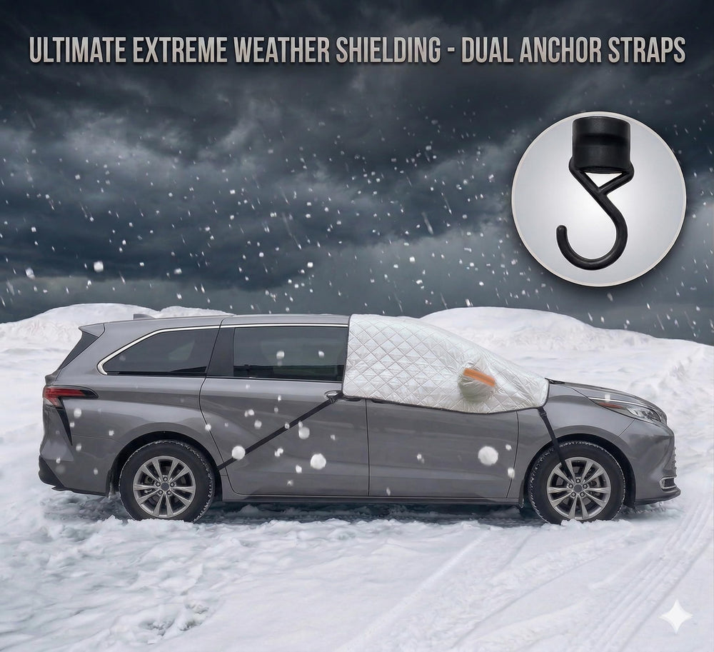 Coverra secure-fit with S-hooks keeps the cover in place during wind.
