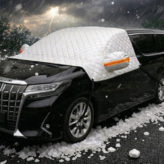 Coverra windshield hail protector front view covering the windshield for all-weather protection.