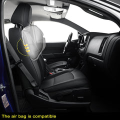 Covertopia Chevy Colorado rear seat cover protects upholstery and cleans easily.