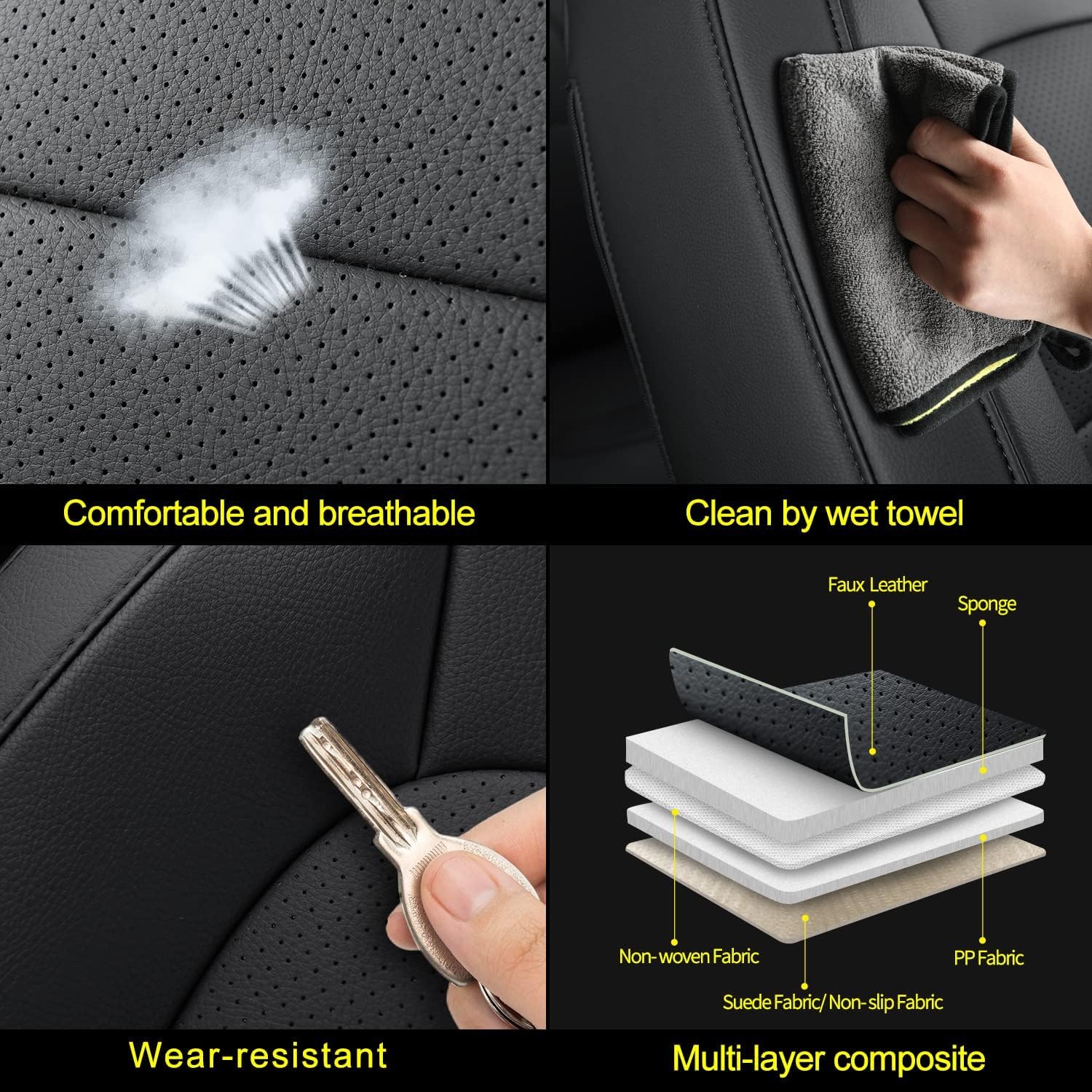 Covertopia seat cover headrest coverage ensures unified look and protection.