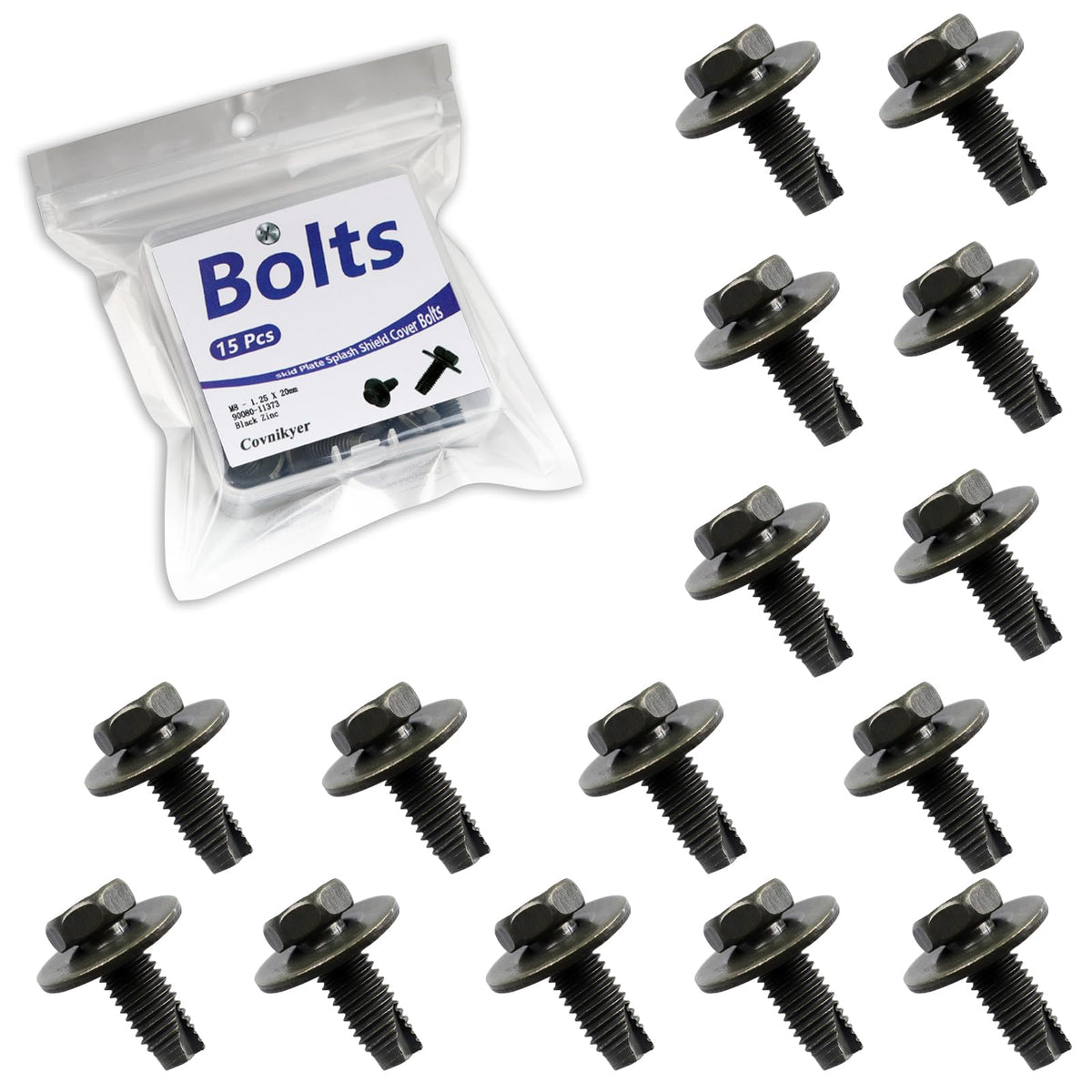 Covnikyer skid plate bolts with washers for Toyota fitment
