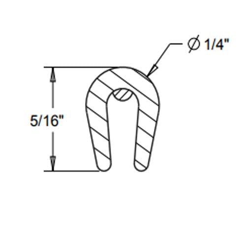 Cowles flexible trim can be trimmed to your chosen length.